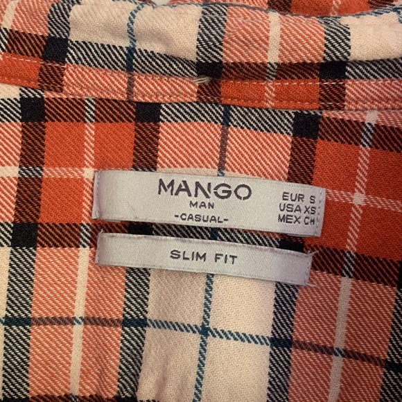 Mens Mango Slim Fit Shirt, USA size: XS - Picture 2 of 5